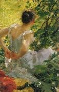 Anders Zorn Woman getting dressed oil painting on canvas